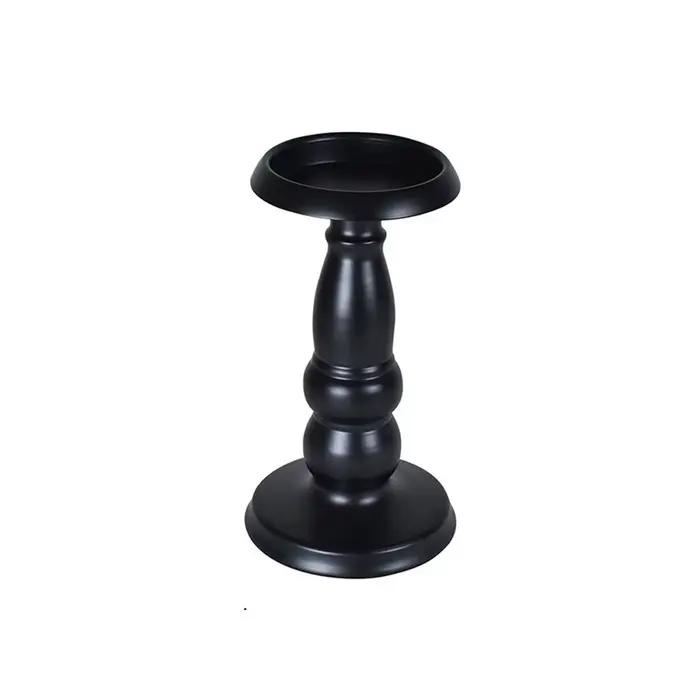 Supports de bougies en métal noir, bougeoirs en fer forgé, chandelier vintage, candélabre rétro pour