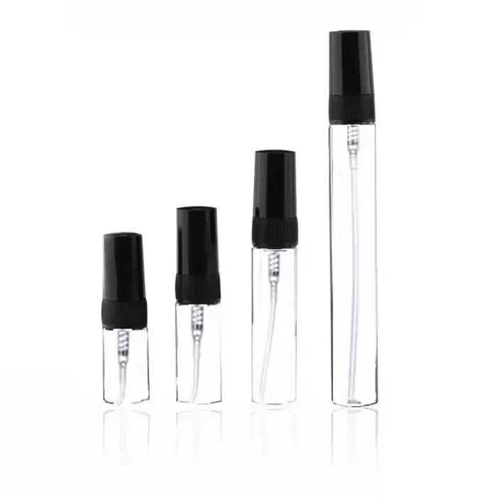 Bouteille de pulvérisation de brume noire 2ml 3ml 5ml 10ml, bouteille à pompe de pulvérisation, bout