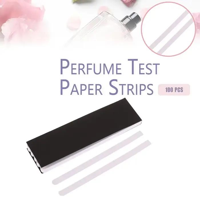 Testeur d'huiles essentielles de parfum d'aromathérapie, 100 pièces, bandes de papier, désodorisation, extension de parfum