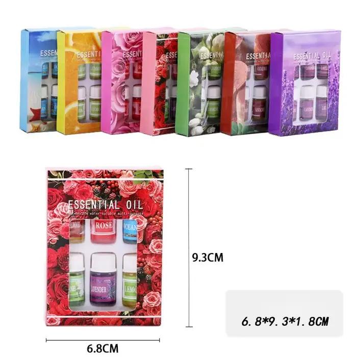 Diffuseur d'huile essentielle pour aromathérapie, humidificateur en pierre naturelle, désodorisant pour plantes, parfum lavande, jasmin, 3ML, 6 pièces
