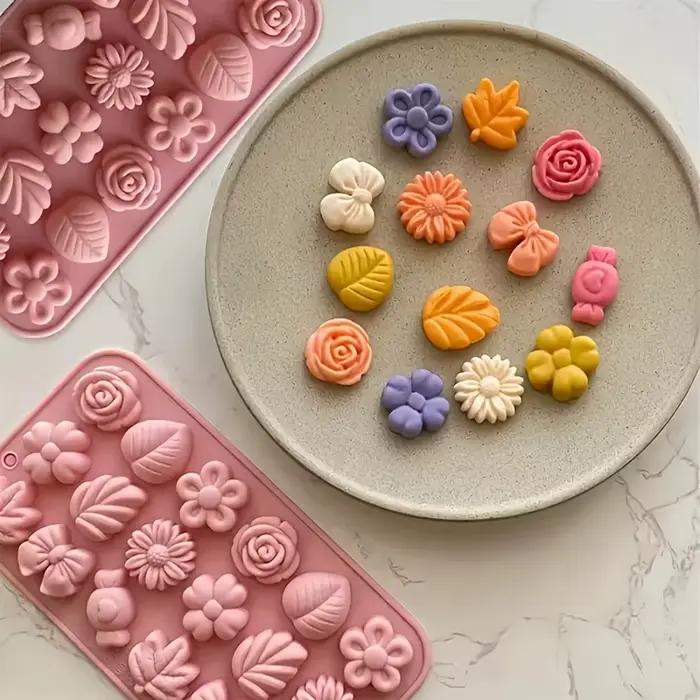 Moules à bougies en silicone, outil de fabrication de bougies colorées et vibrantes pour les décorations de mariage, d'anniversaire, la fabrication de bijoux et la décoration de la maison