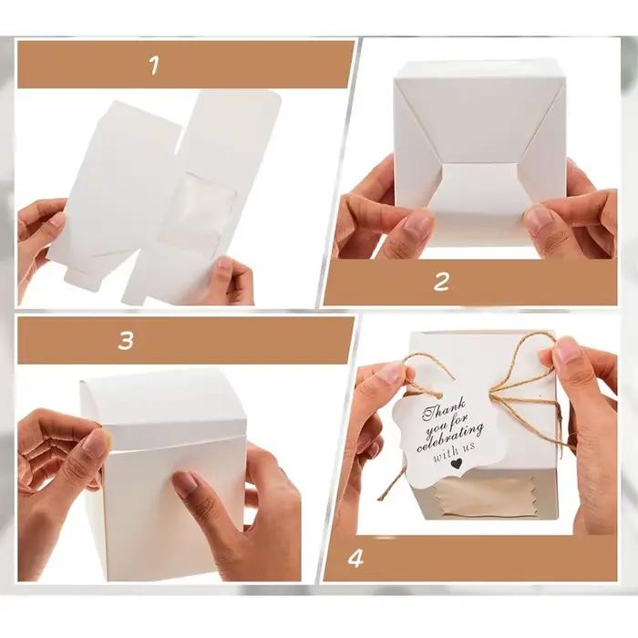 Coffrets cadeaux de bougies en papier Kraft