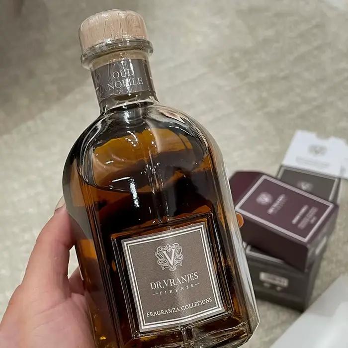 250ml DV sans flamme Rosso Nobile vin rouge cuir ébène aromathérapie Oud