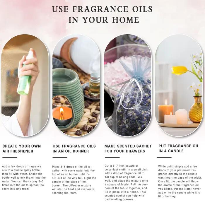 PHATOIL 10ml huile parfumée pour bougies faisant diffuseur noix de coco vanille café noir opiumm ange La Vie Est Belle gomme à bulles