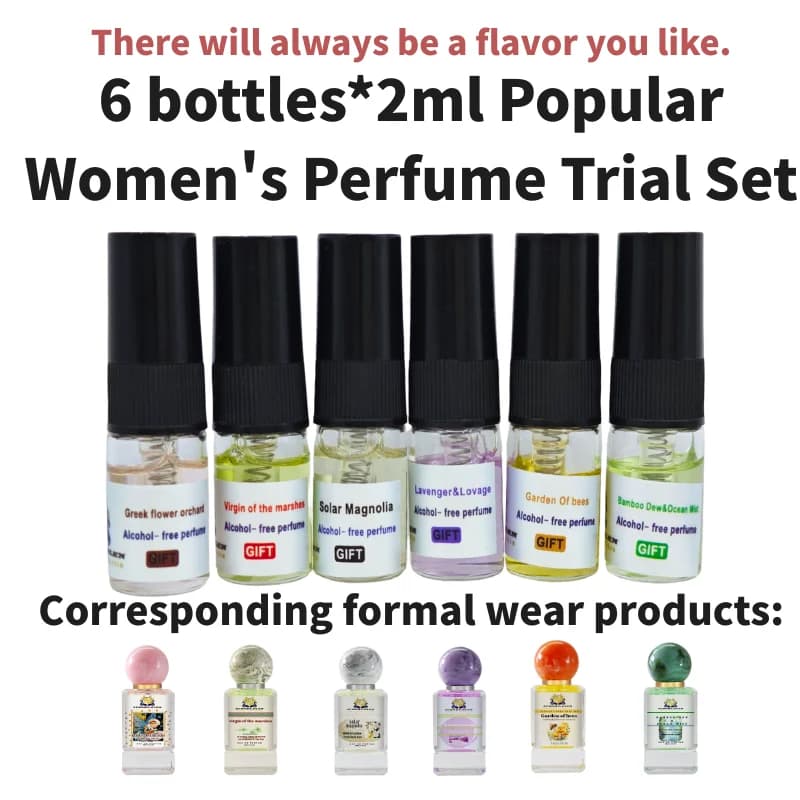 Collection d'échantillons de parfum 2ml, taille d'essai, parfum longue durée pendant 8 heures, parfu