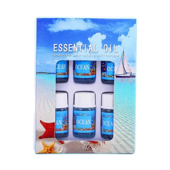 6 pièces/ensemble huiles essentielles boîte-cadeau arôme diffuseur humidificateur d'air soluble dans