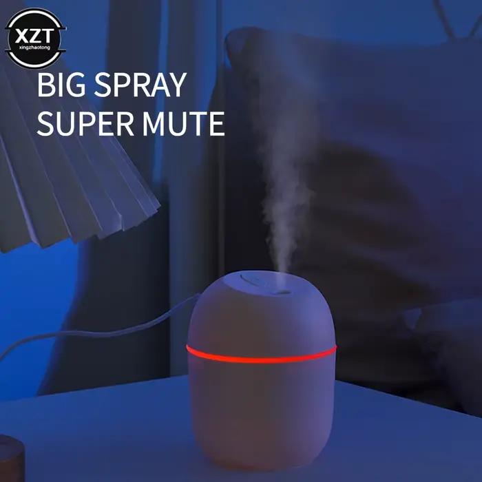 Mini diffuseur d'huile aromatique 220ML, atomiseur d'huile essentielle USB, humidificateur d'air électrique avec lampe de nuit LED pour maison, voiture et bureau