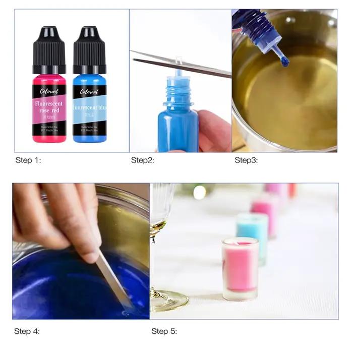 Pigment liquide d'aromathérapie, 30 couleurs, colorant de bougie, moule de bougie bricolage, coloration Regina, artisanat fait à la main, pigment de résine
