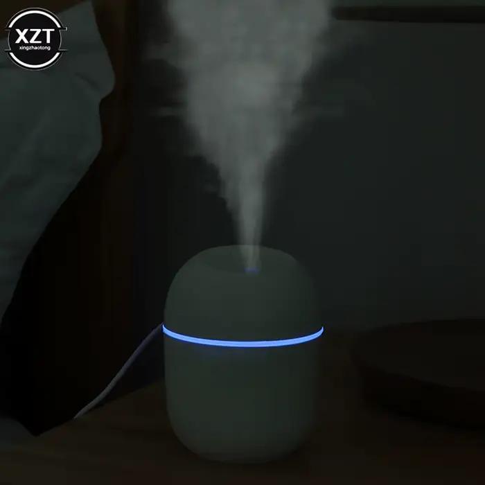 Mini diffuseur d'huile aromatique 220ML, atomiseur d'huile essentielle USB, humidificateur d'air électrique avec lampe de nuit LED pour maison, voiture et bureau