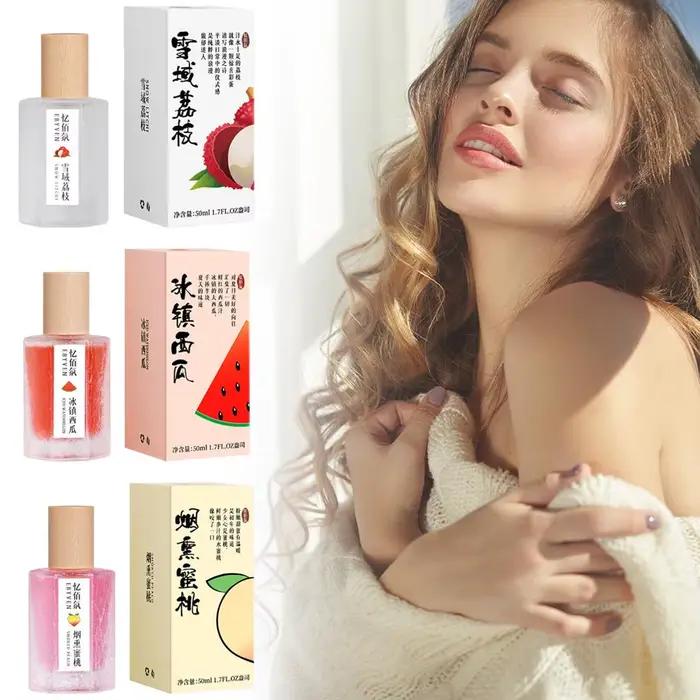 Parfum fruité frais unisexe, Spray corporel naturel et durable, usage quotidien, litchi, pêche, pastèque, parfum fruité