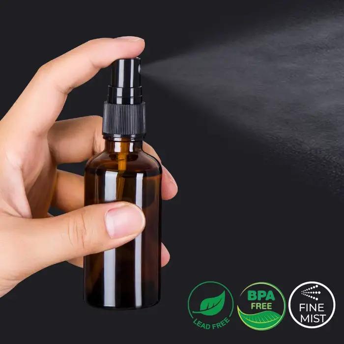 1 pièces 5 ml-100 ml vide ambre brume Fine petites bouteilles de pulvérisation en verre ensemble pour huiles essentielles parfum Solutions de nettoyage