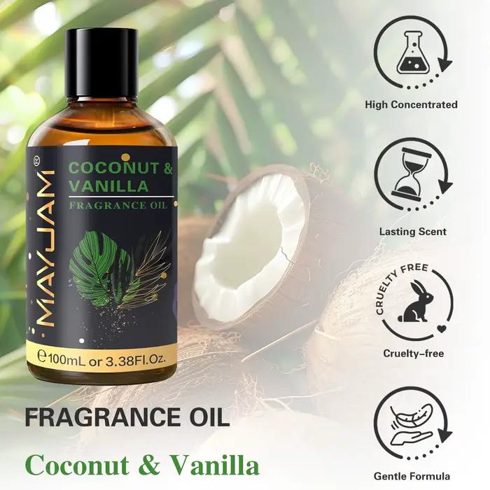 Huile parfumée MAYJAM Coconut Vanilla Sea Breeze 100ml, tabac sucré, sang de dragon, ambre, huile essentielle d'aromathérapie pour diffuseur