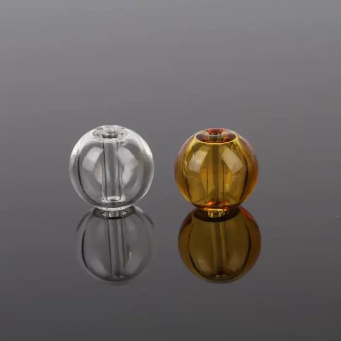 SNASAN – diffuseur de parfum en verre, pendentif boule, huile essentielle faite à la main, perles rechargeables d'aromathérapie pour la fabrication de bijoux, 2 pièces