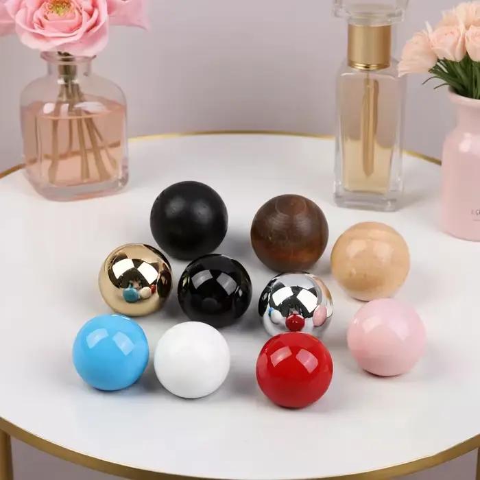 Bouchons de bouteille de parfum, différentes couleurs, bouchons de boule, bouchons de tête en bois et plastique, multi-styles, bouchon de bouteille en verre de parfum