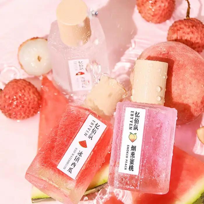 Parfum fruité frais unisexe, Spray corporel naturel et durable, usage quotidien, litchi, pêche, pastèque, parfum fruité