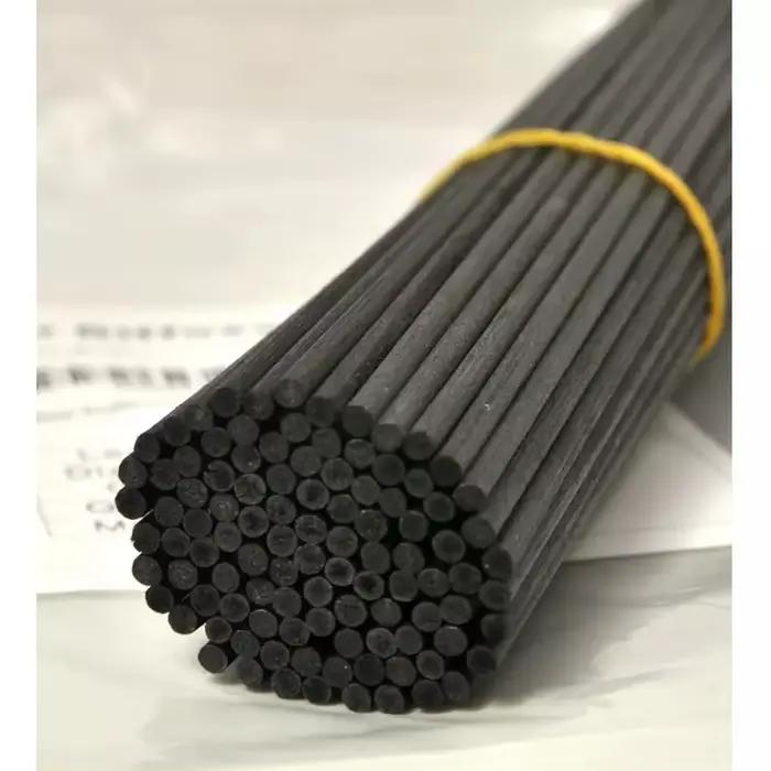 1000 pièces 3/4/5MM X L40/35/30/25/22/15CM bâtons de diffuseur de fibres noires pour diffuseur de roseaux bâtons volatiles de fibres de parfum pour la décoration de la maison