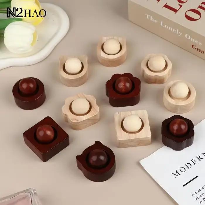 Diffuseur d'huiles essentielles en bois, diffuseur de parfum, ornement, diffuseur d'aromathérapie sans feu en bois massif pour la décoration de la maison