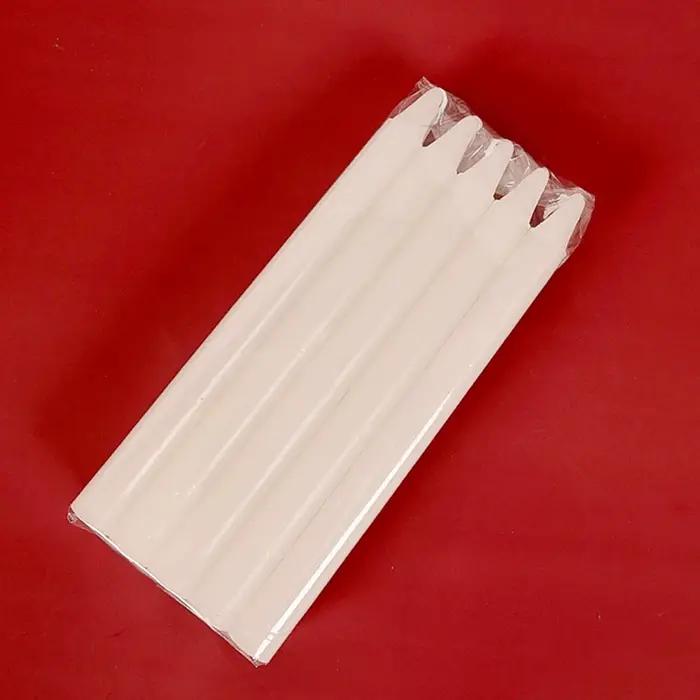 Bougies rouges et blanches, 10 pièces, éclairage d'anniversaire, décoration pour la saint-valentin, bougies pour la prière à l'église, couleur blanc et rouge