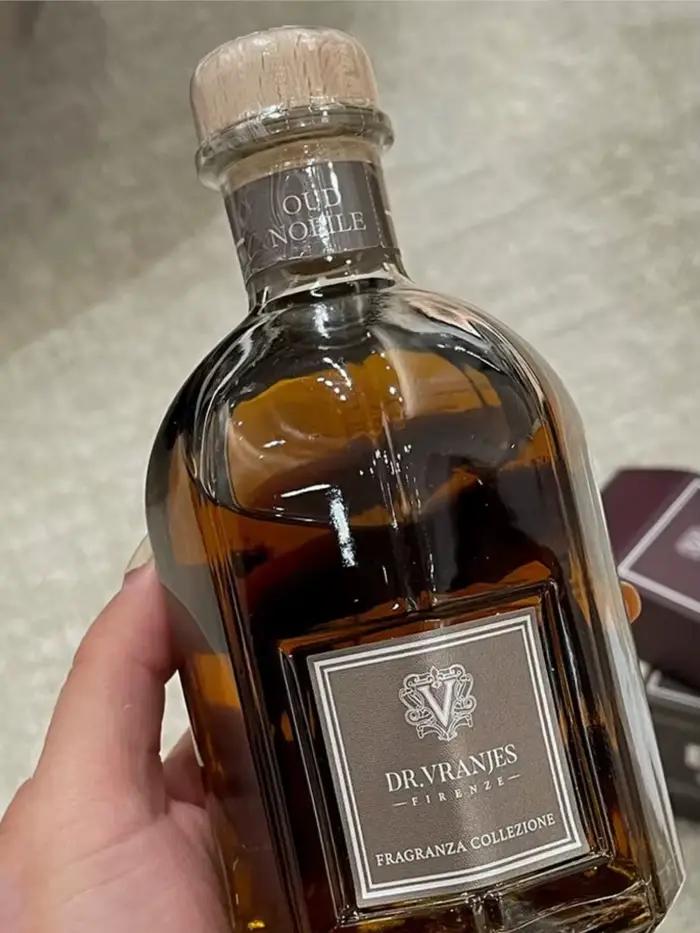250ml DV sans flamme Rosso Nobile vin rouge cuir ébène aromathérapie Oud