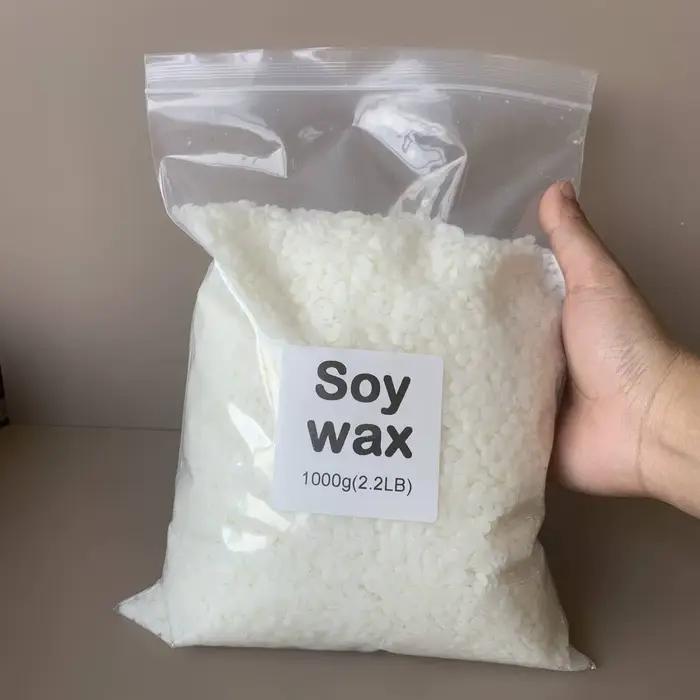 50g-1000g 100% cire de soja naturelle Paraffine matériel pré-soy cire-noyau blocs de cire de soja naturelle pour bougies maison de haute qualité