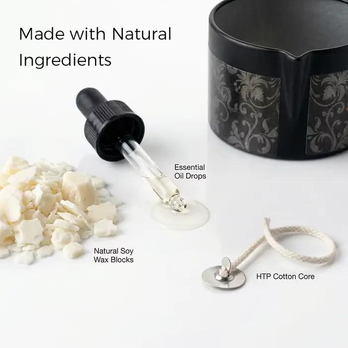 Bougie de massage au jasmin, bougie de massage parfumée en cire de soja naturelle pour massage corporel, bougie d'aromathérapie pour soins spa à domicile, cadeau