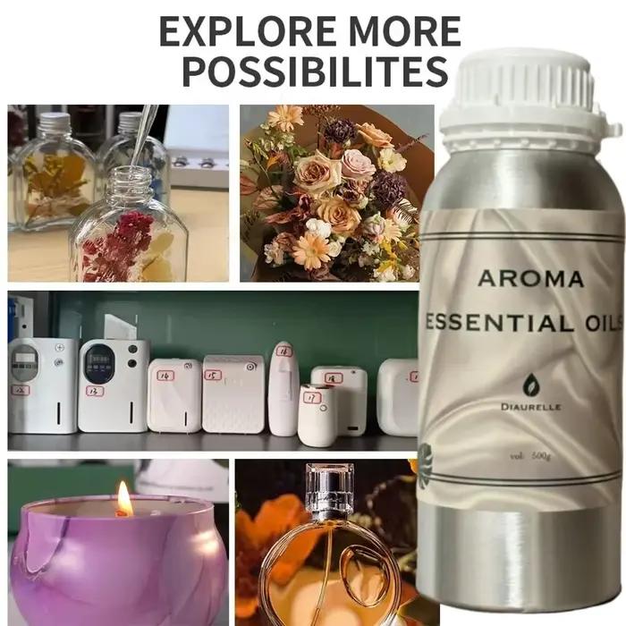 Huiles essentielles 500ml pour diffuseur aromatique huile de parfum désodorisant odeur pour dispositif de parfum domestique huile de diffuseur de parfum d'hôtel
