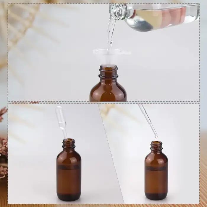 1 pièces 5 ml-100 ml vide ambre brume Fine petites bouteilles de pulvérisation en verre ensemble pour huiles essentielles parfum Solutions de nettoyage