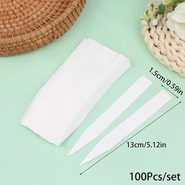 100 pcs/lot blanc aromathérapie parfum huiles essentielles Test testeur bandes de papier