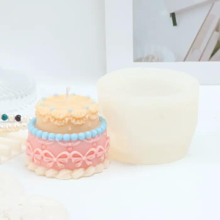 Moule en silicone 3D pour bougies et gâteaux, motif lapin mignon, pour la création de bougies, de gâteaux, de savons, de résines, de plâtres et pour la décoration intérieure DIY