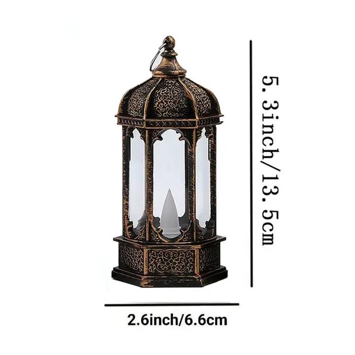Lanterne Led à bougie alimentée par batterie, Mini lanternes de décoration, veilleuse portative, petite bougie pour fête de noël