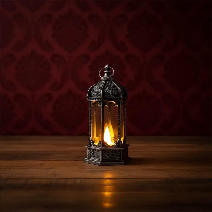 Lanterne Led à bougie alimentée par batterie, Mini lanternes de décoration, veilleuse portative, petite bougie pour fête de noël